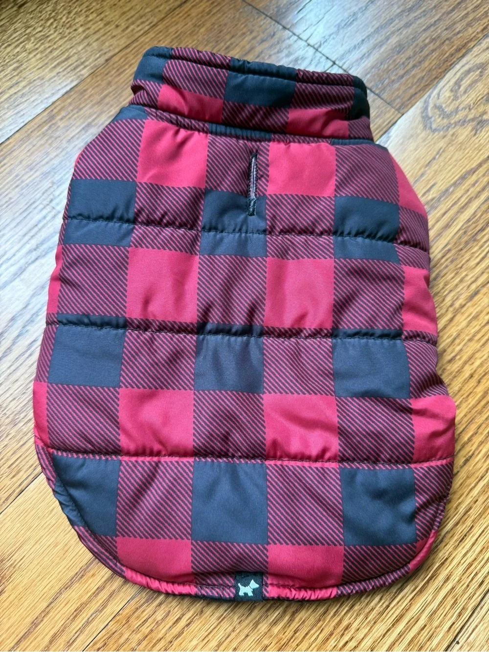Hotel Doggy XS dog pet cat buffalo plaid red black coat jacket Xsmall